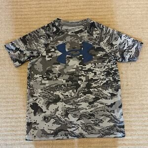 Under Armour Kids Camo Shirt - Gray